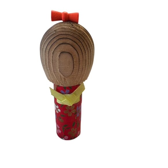 Japanese Wooden Mini Kokeshi Doll Hand Crafted - Picture 4 of 10
